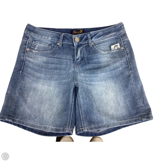 Shorts By Seven 7 In Blue Denim, Size: 6