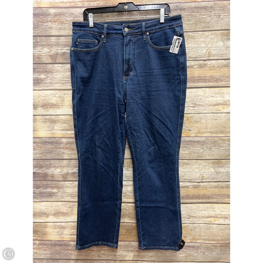 Jeans Straight By Judy Blue In Blue Denim, Size: 14