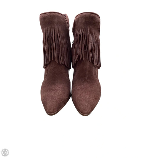 Boots Leather By Antonio Melani In Brown, Size: 10