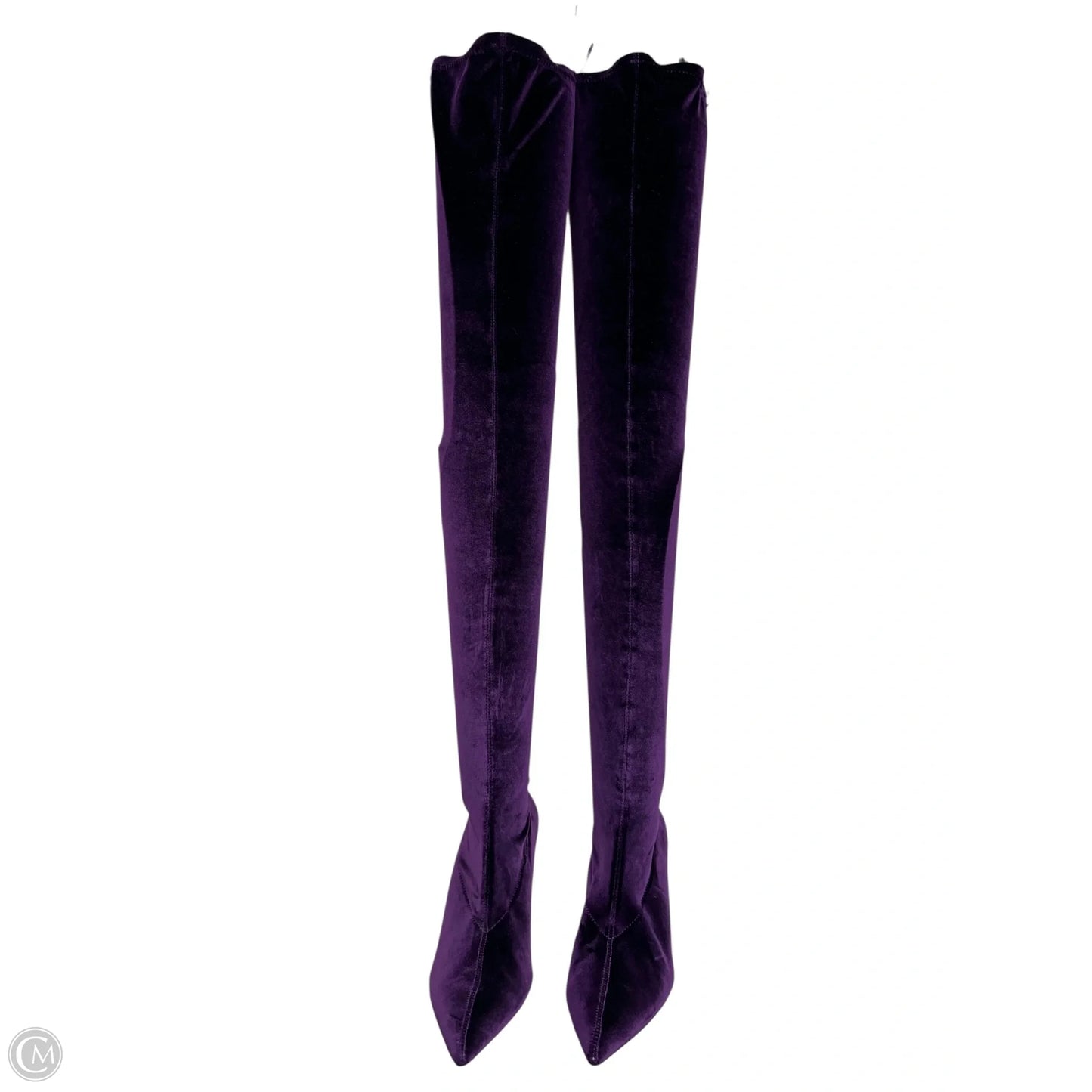 Boots Over-the-knee Heels By Zara Women In Purple, Size: 7