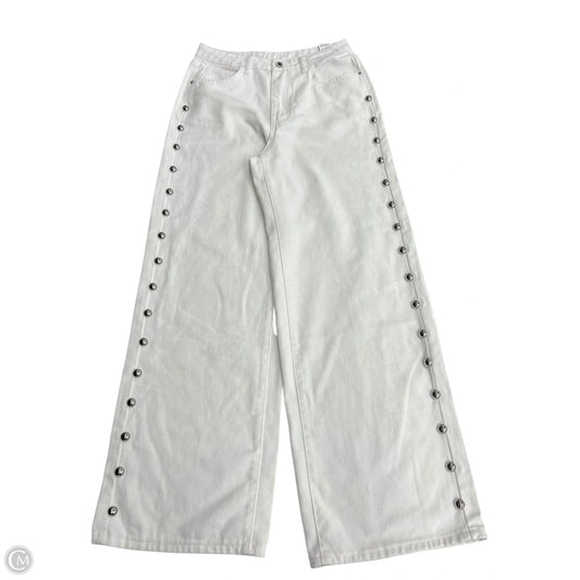 Jeans Wide Leg By Missguided In White, Size: 6