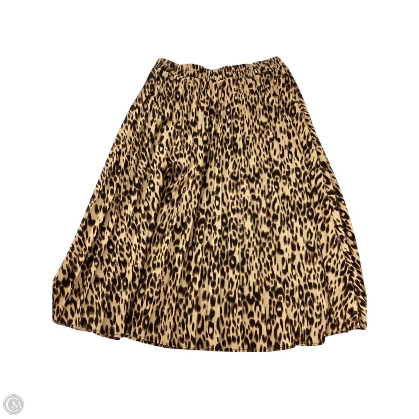 Skirt Midi By Clothes Mentor In Animal Print, Size: L
