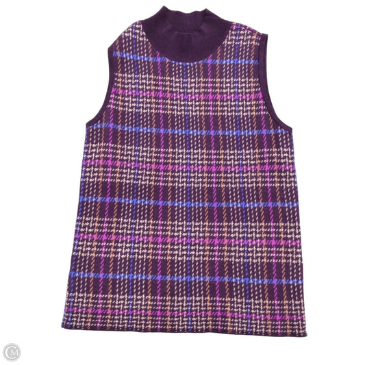 Top Sleeveless By Ann Taylor In Purple, Size: Xs
