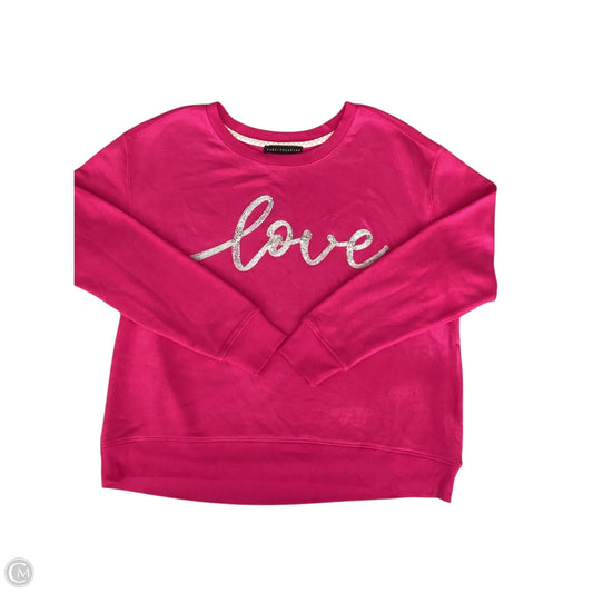 Sweatshirt Crewneck By Jane And Delancey In Pink, Size: S