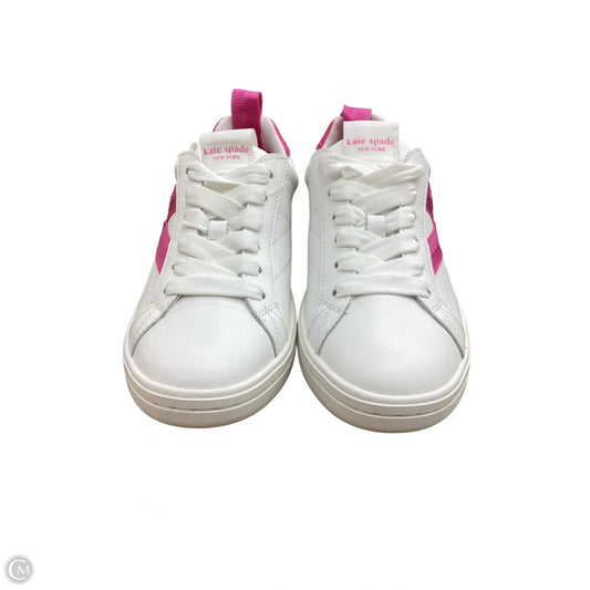 Shoes Designer By Kate Spade In Pink & White, Size: 6.5