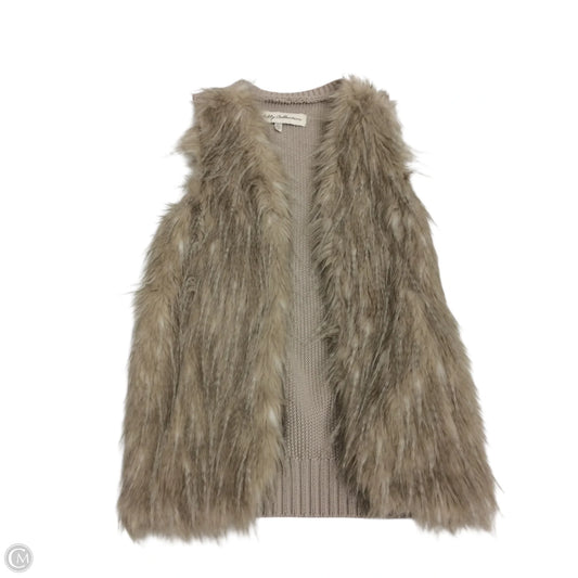 Vest Faux Fur & Sherpa By Sebby In Beige, Size: S