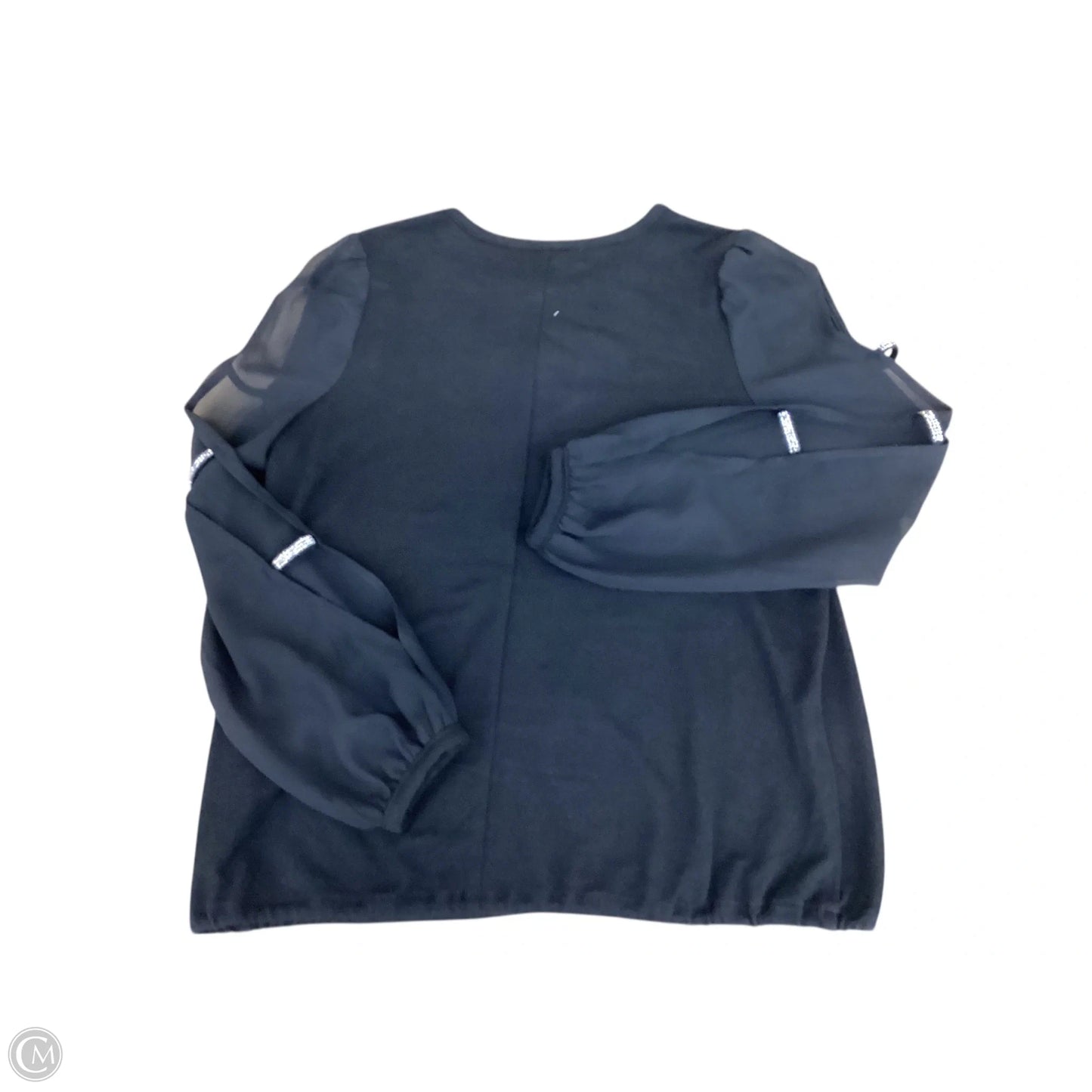 Top Long Sleeve By Clothes Mentor In Black, Size: M