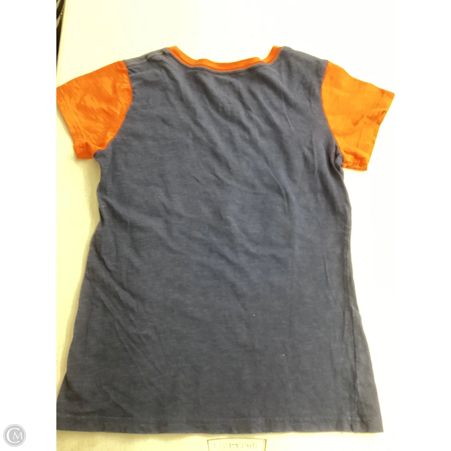 Athletic Top Short Sleeve By Clothes Mentor In Blue & Orange, Size: S