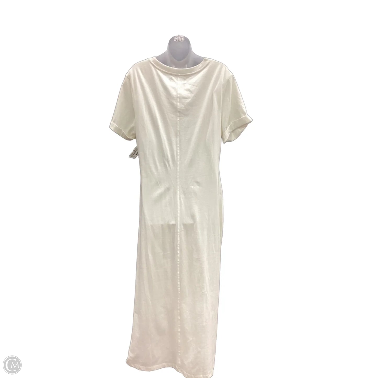 Dress Casual Midi By Cmc In Cream, Size: Xl