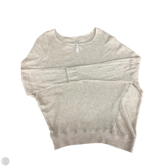 Top Long Sleeve By Anthropologie In Cream, Size: S