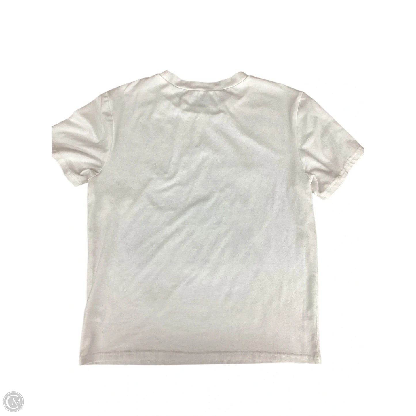 Top Short Sleeve By Ontwelfth In Grey & White, Size: M