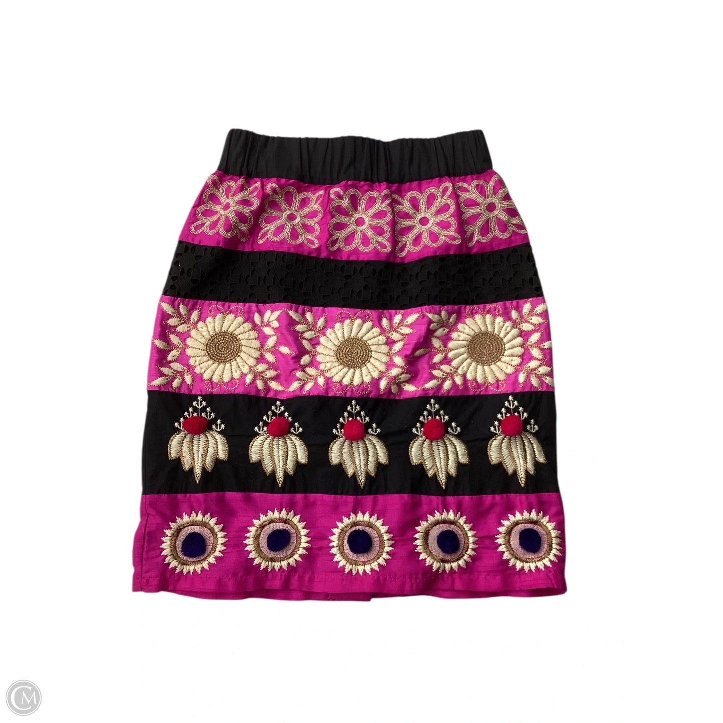 Skirt Mini & Short By Leifsdottir In Black & Purple, Size: 0