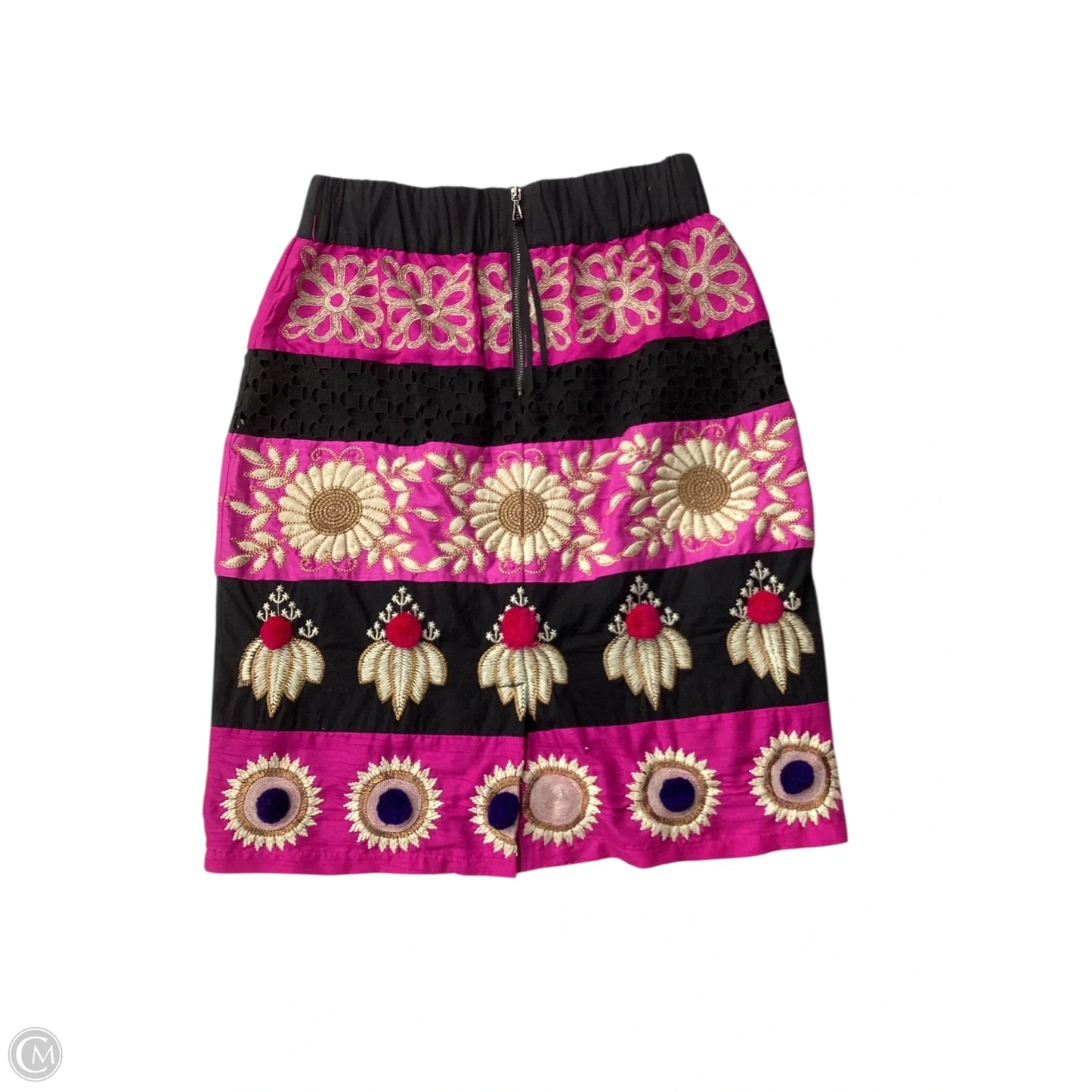 Skirt Mini & Short By Leifsdottir In Black & Purple, Size: 0