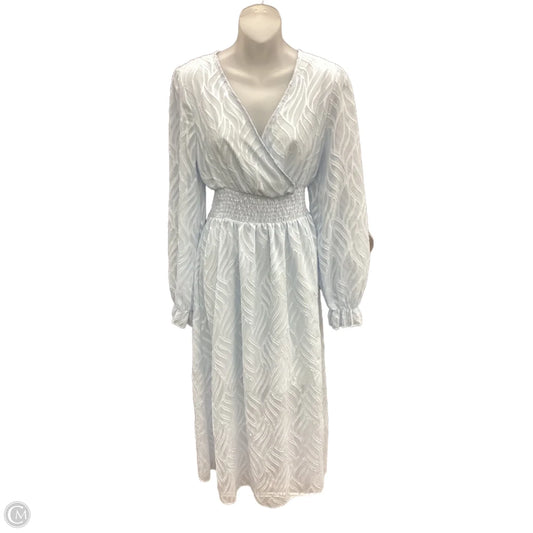 Dress Party Midi By Clothes Mentor In Blue, Size: L