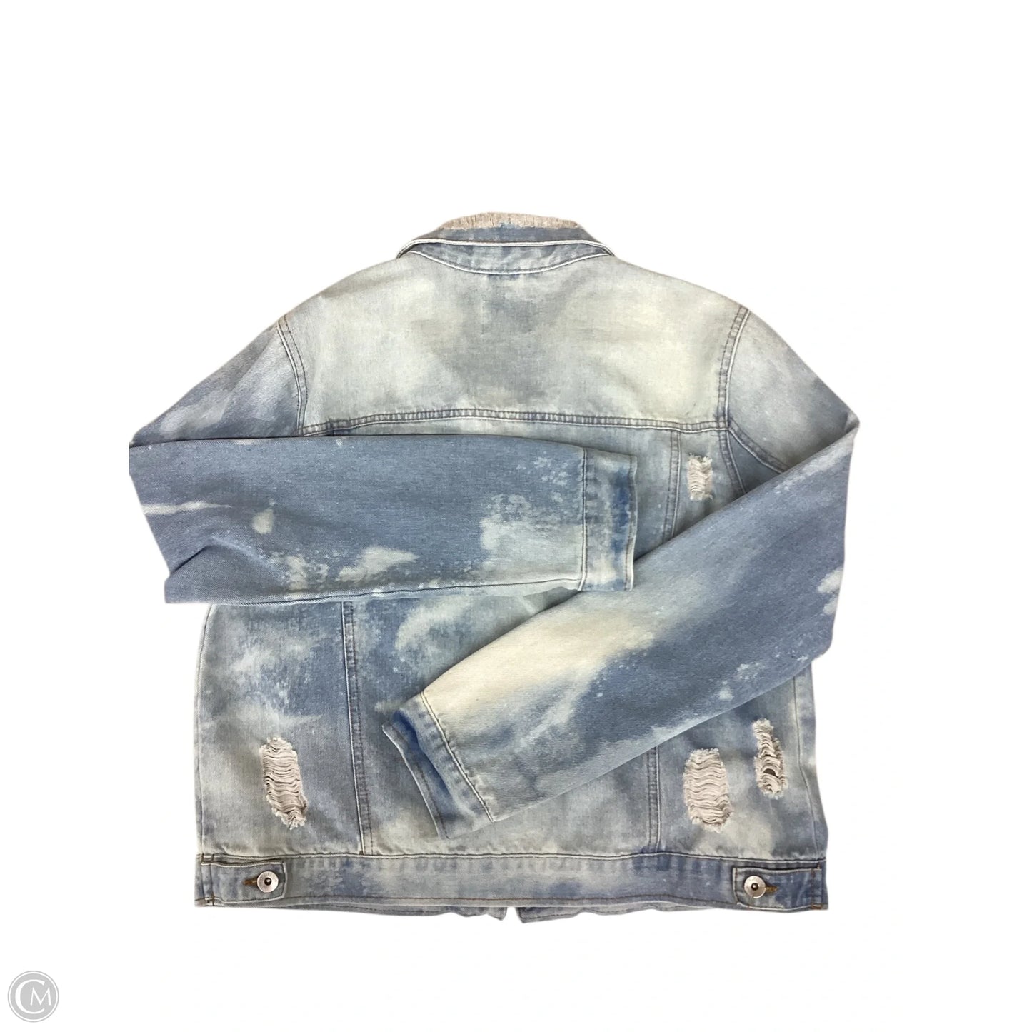 Jacket Denim By Ci Sono In Blue Denim, Size: Xl