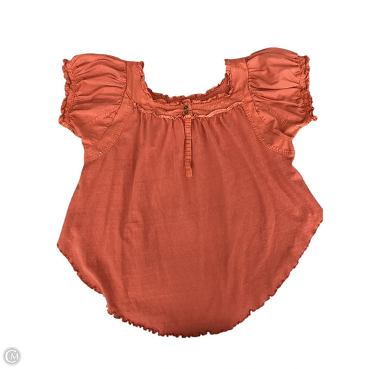 Top Short Sleeve By We The Free In Orange, Size: Xs