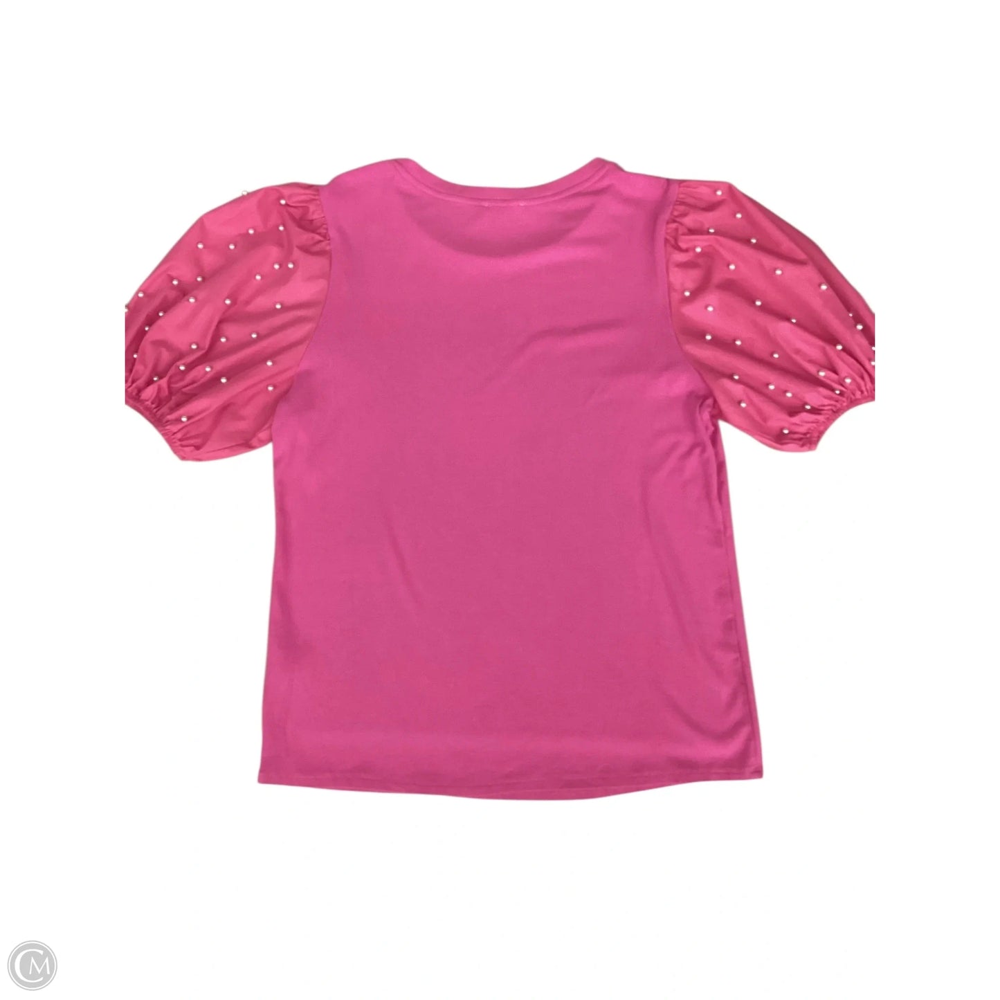Top Short Sleeve By Bibi In Pink, Size: L