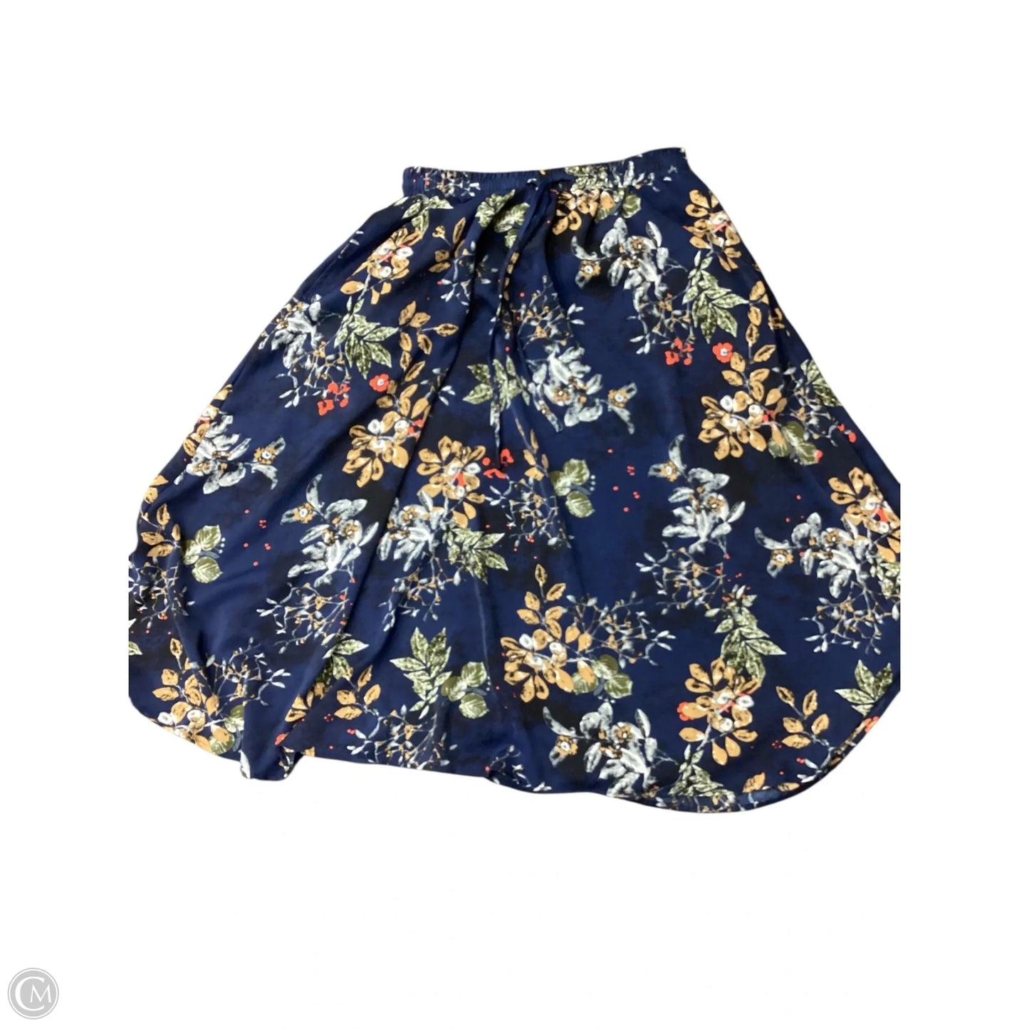 Skirt Midi By Clothes Mentor In Navy, Size: L