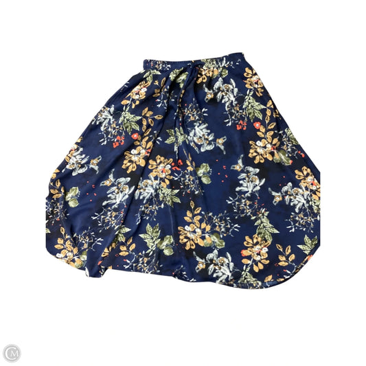 Skirt Midi By Clothes Mentor In Navy, Size: L