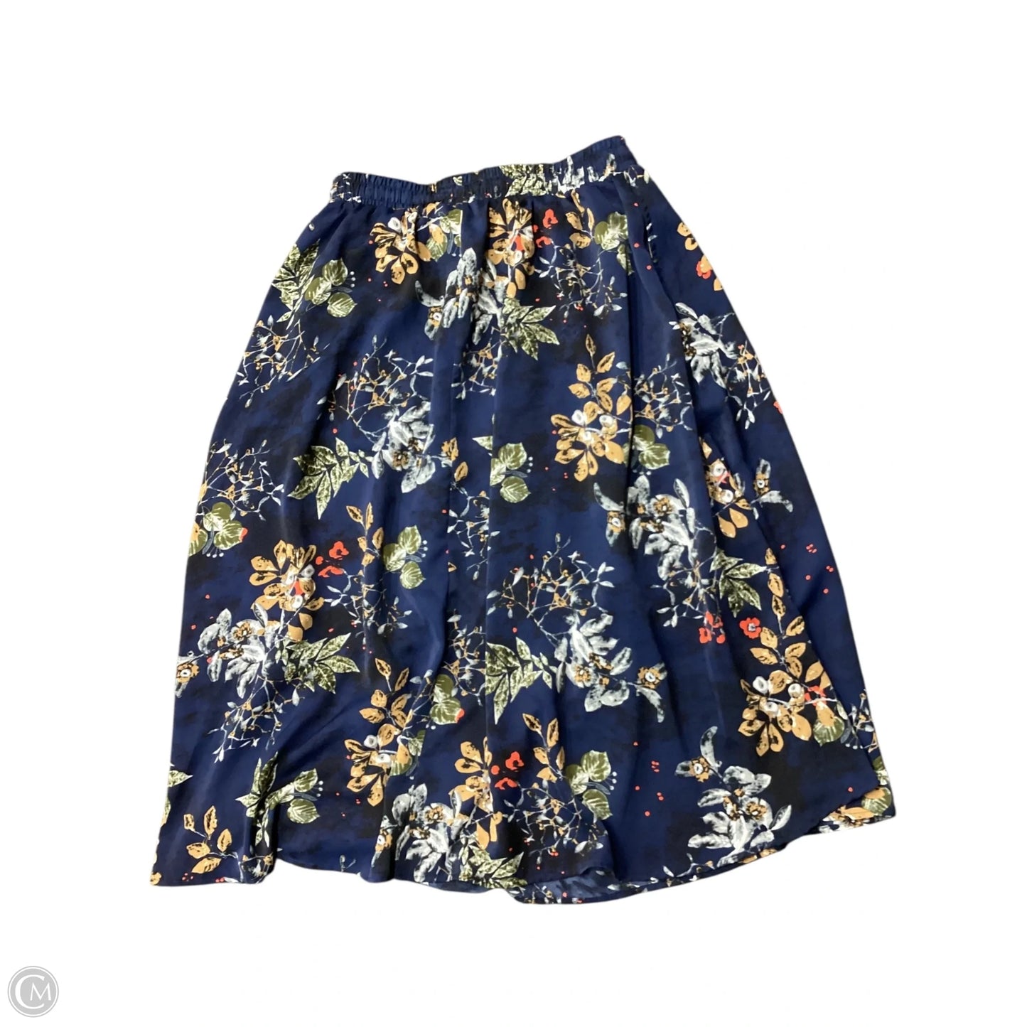 Skirt Midi By Clothes Mentor In Navy, Size: L