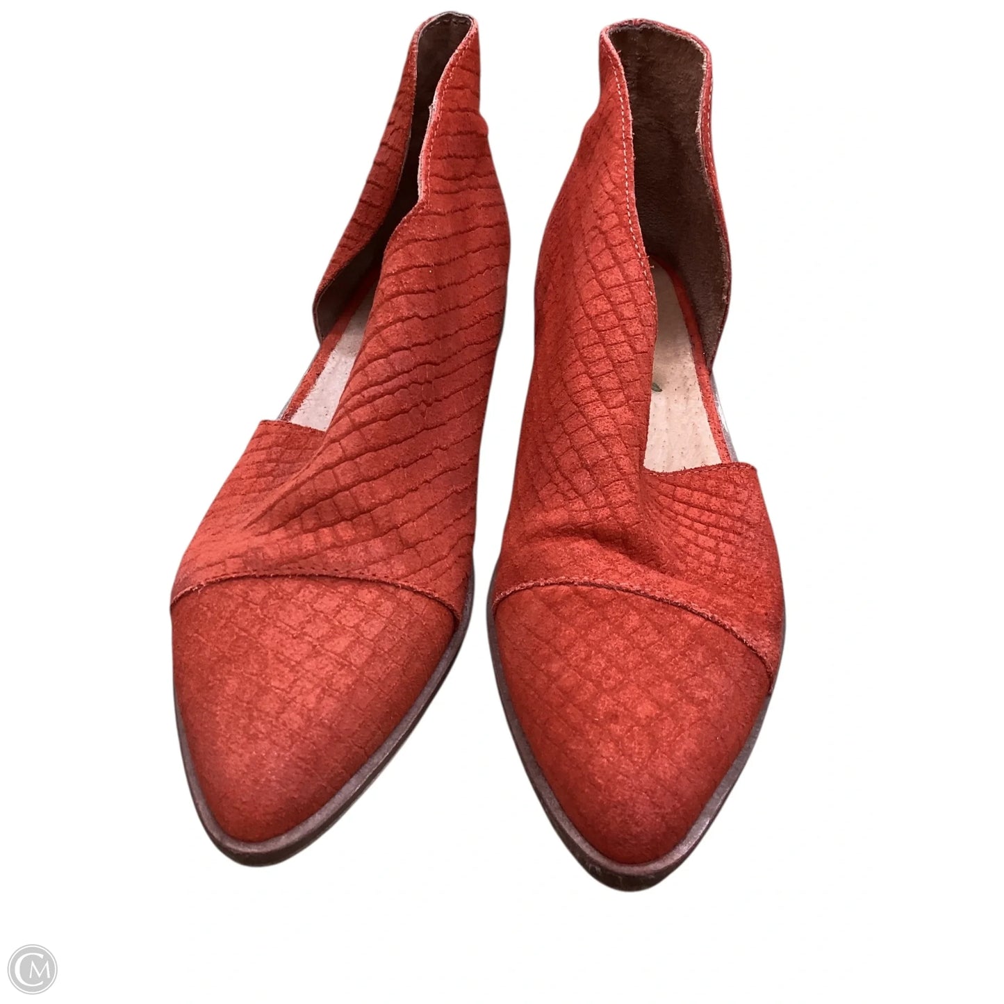 Boots Ankle Flats By Free People In Orange, Size: 7