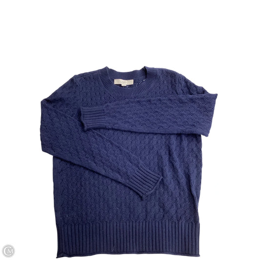 Sweater By Loft In Navy, Size: M