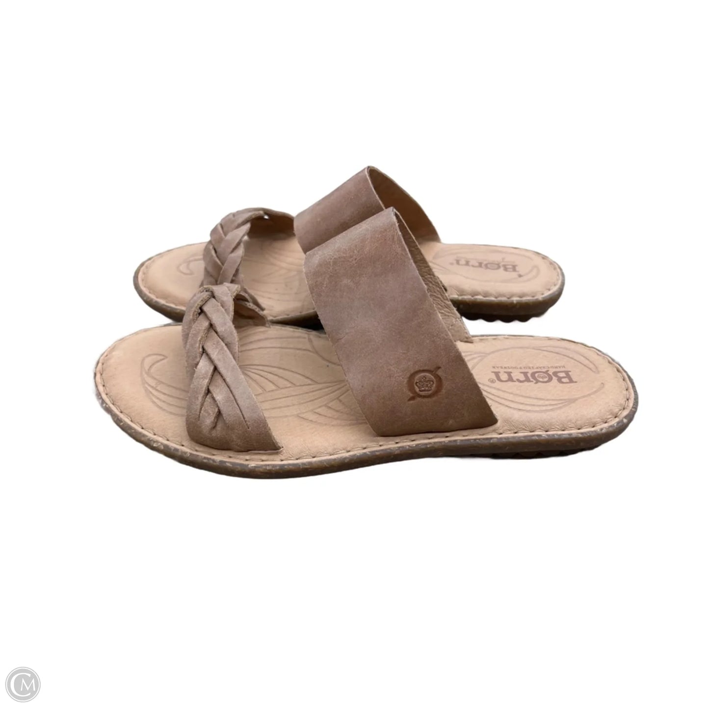 Sandals Flats By Born In Tan, Size: 6