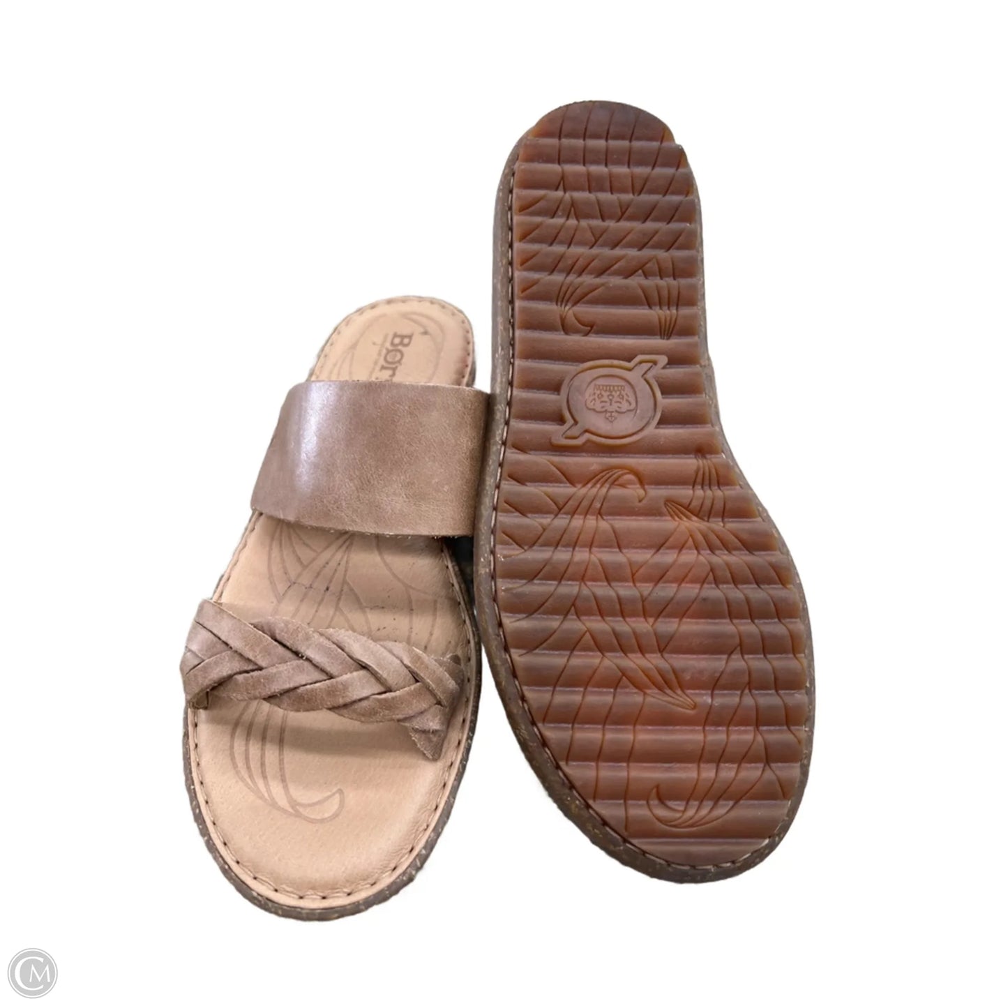 Sandals Flats By Born In Tan, Size: 6