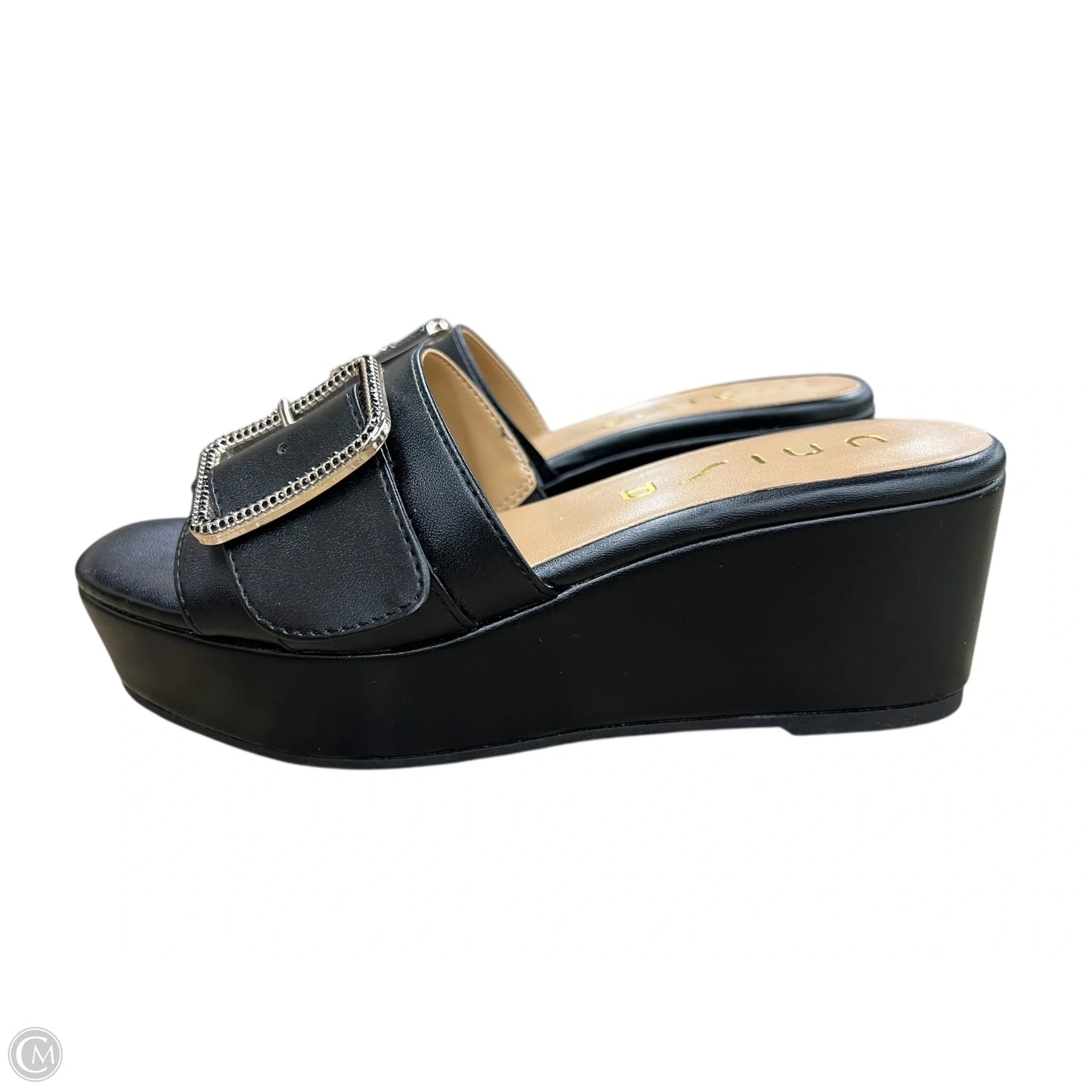 Sandals Heels Platform By Unisa In Black, Size: 6
