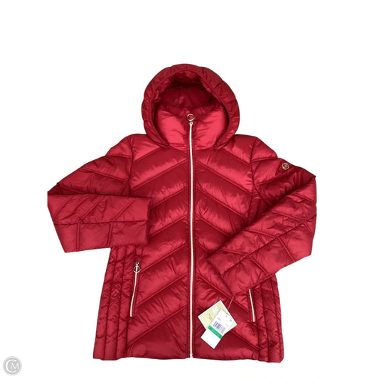 Coat Puffer & Quilted By Michael By Michael Kors In Red, Size: L