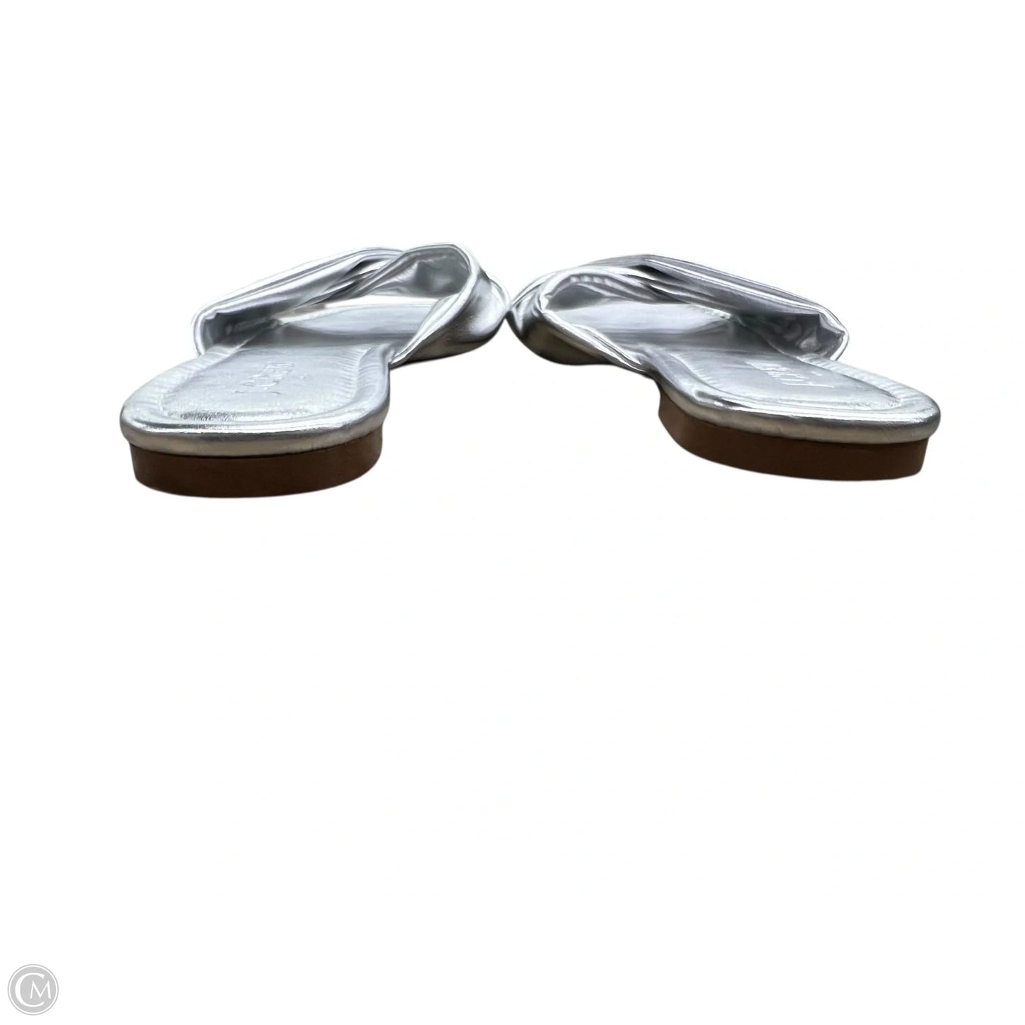 Sandals Flats By J. Crew In Silver, Size: 5.5