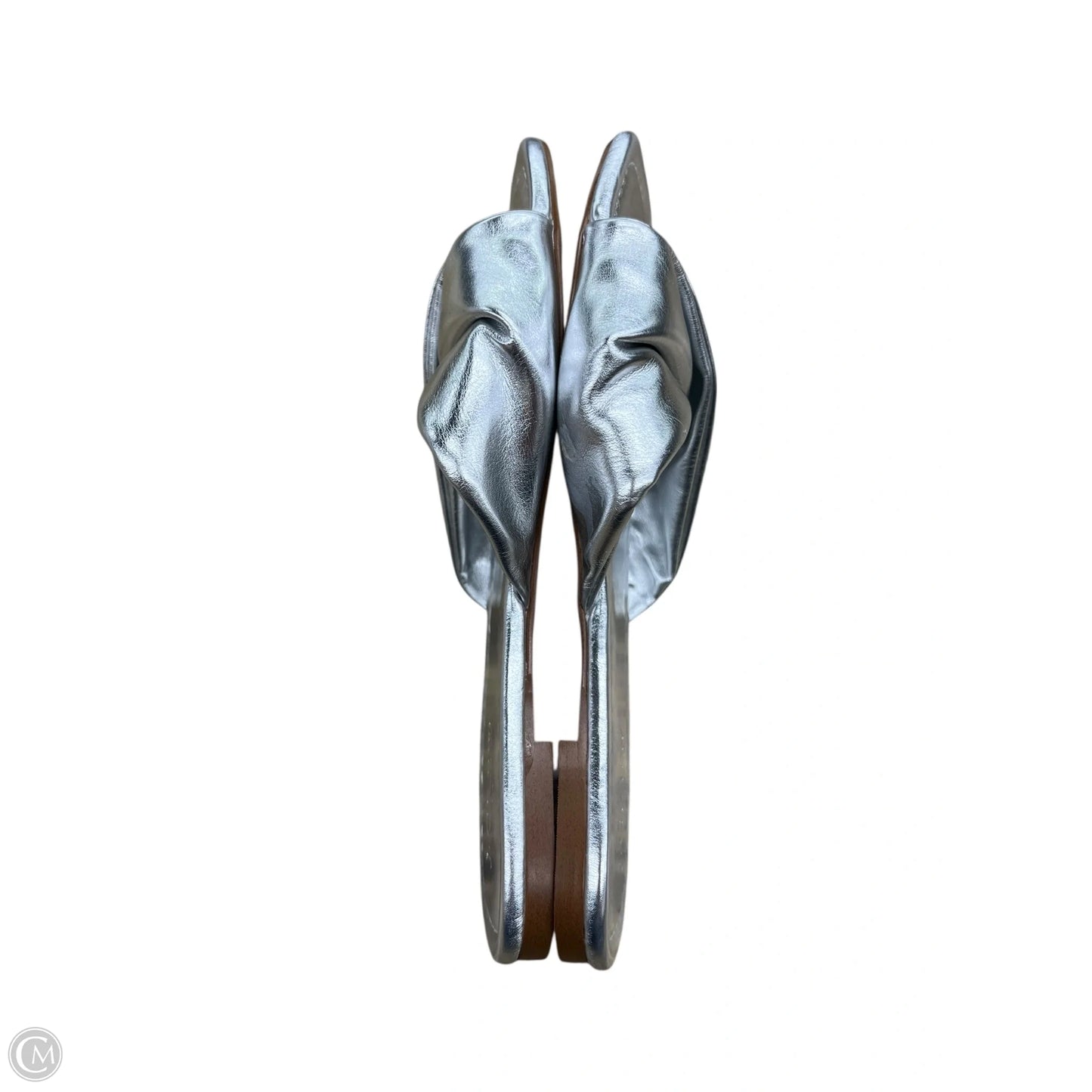 Sandals Flats By J. Crew In Silver, Size: 5.5