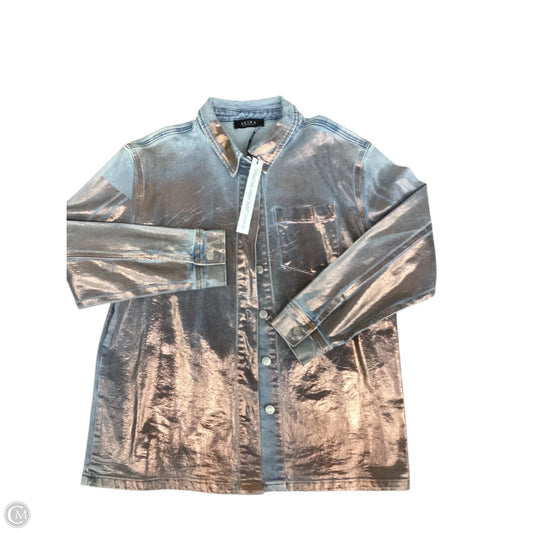Jacket Denim By Akira In Blue Denim, Size: L