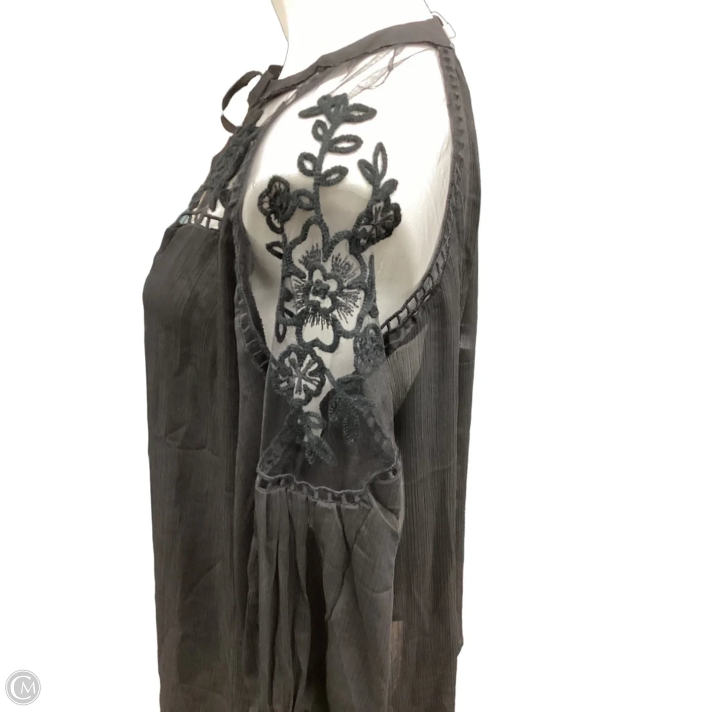 Blouse Long Sleeve By Hayden Harnett In Black, Size: M