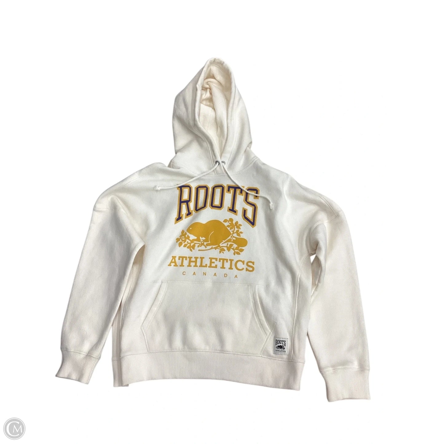 Sweatshirt Hoodie By Roots In Cream, Size: M