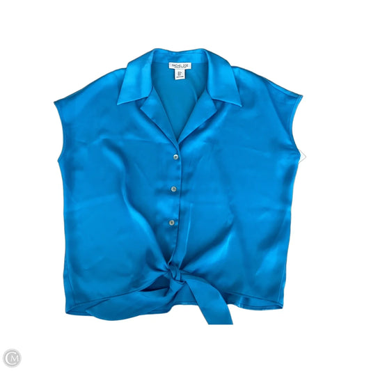 Blouse Sleeveless By Rachel Zoe In Blue, Size: S