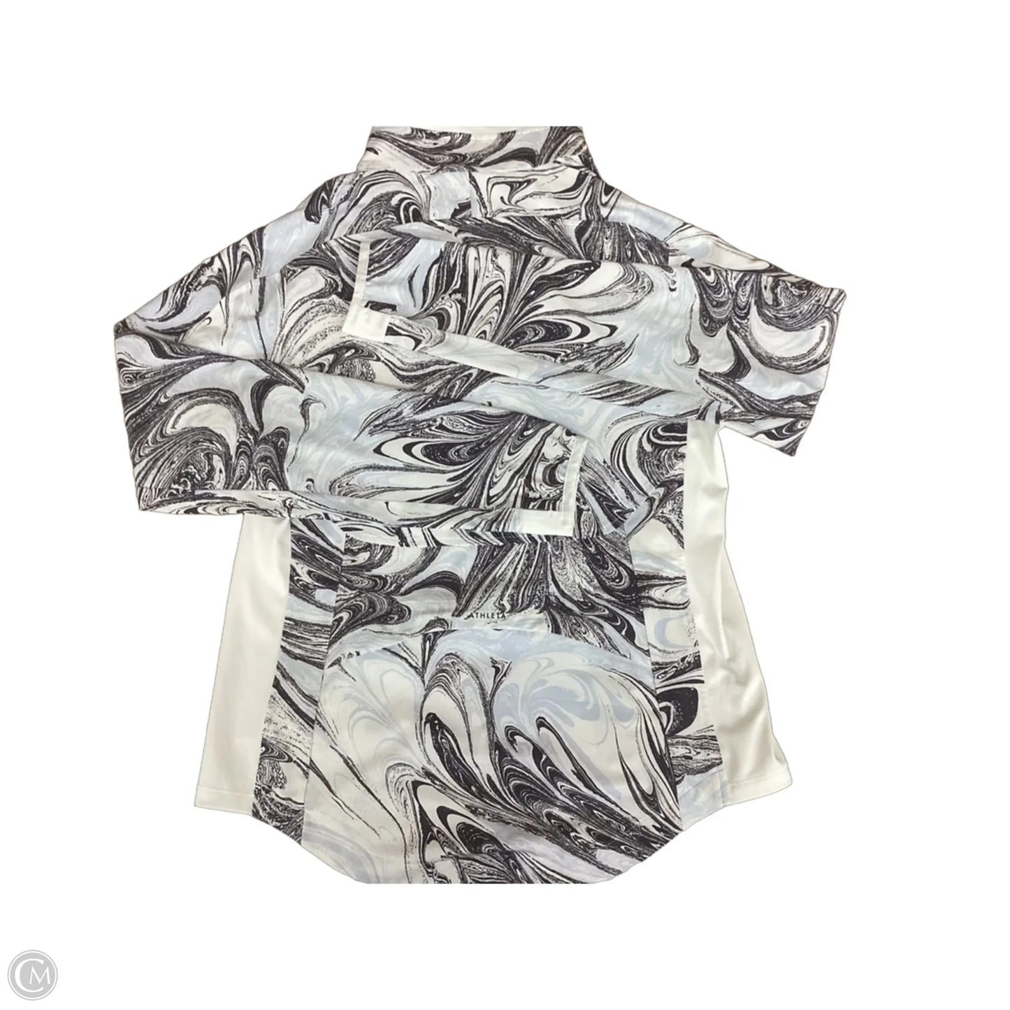 Athletic Jacket By Athleta In Blue & Grey, Size: S