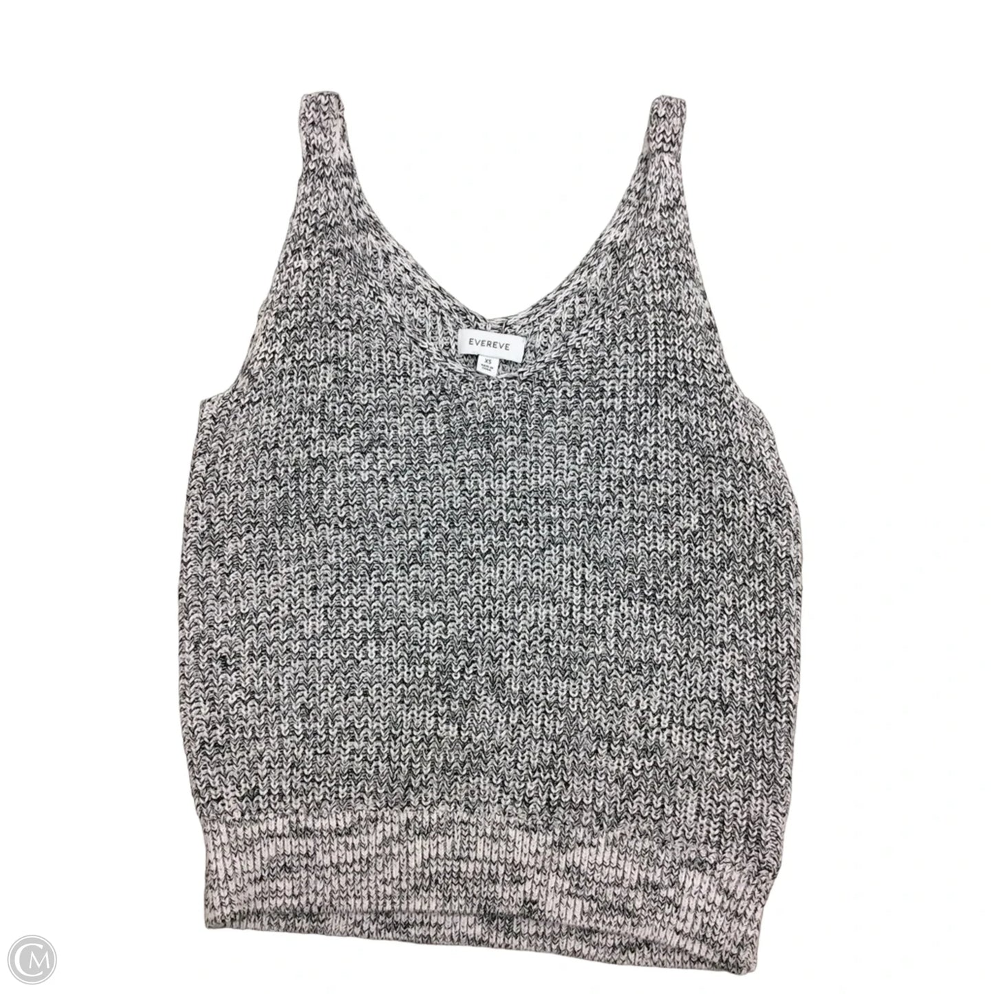 Sweater Short Sleeve By Evereve In Black & White, Size: Xs