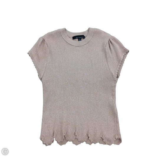 Sweater Short Sleeve By White House Black Market In Tan, Size: M