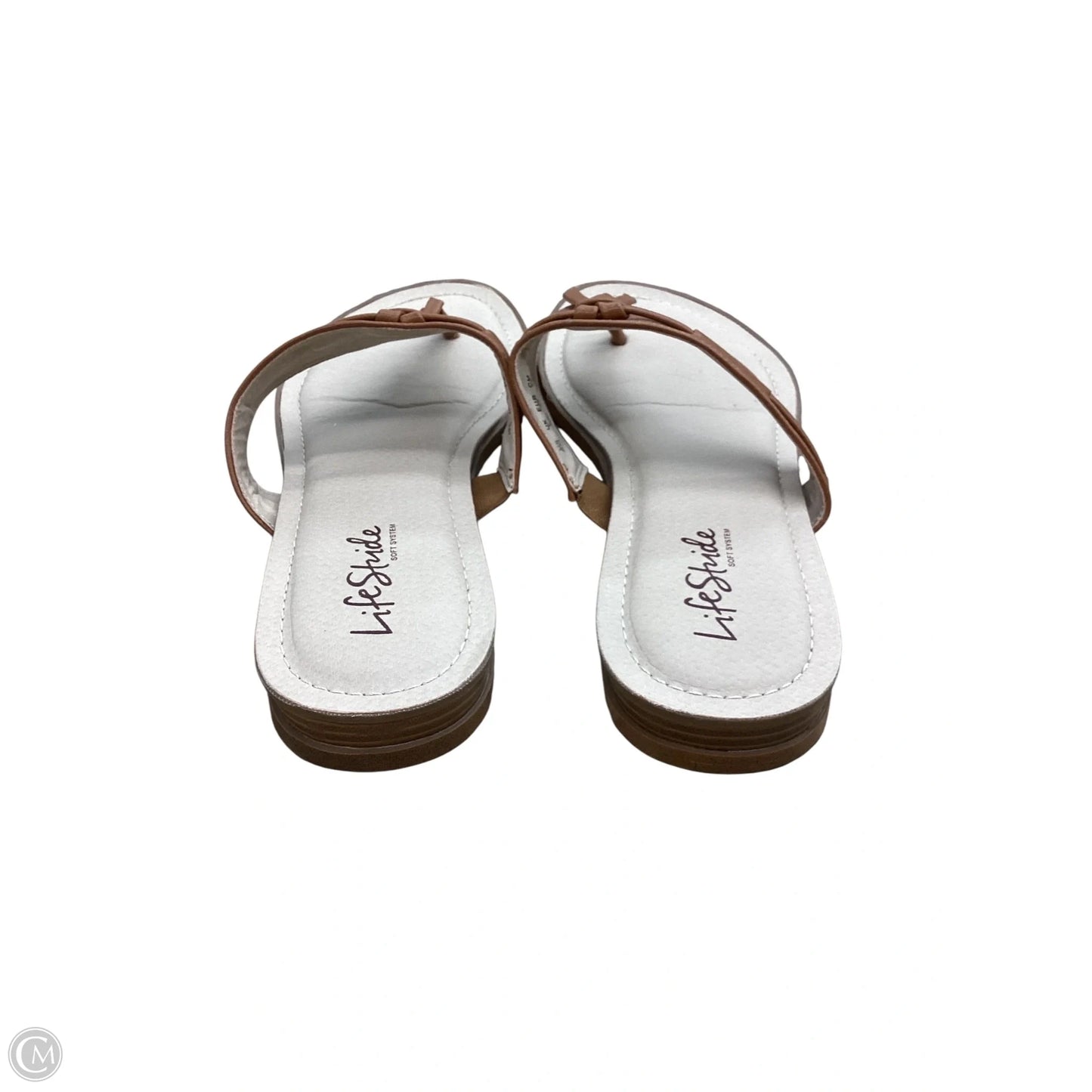 Sandals Flats By Life Stride In Tan, Size: 9