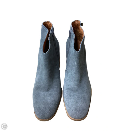 Boots Leather By Lucky Brand In Blue, Size: 9.5