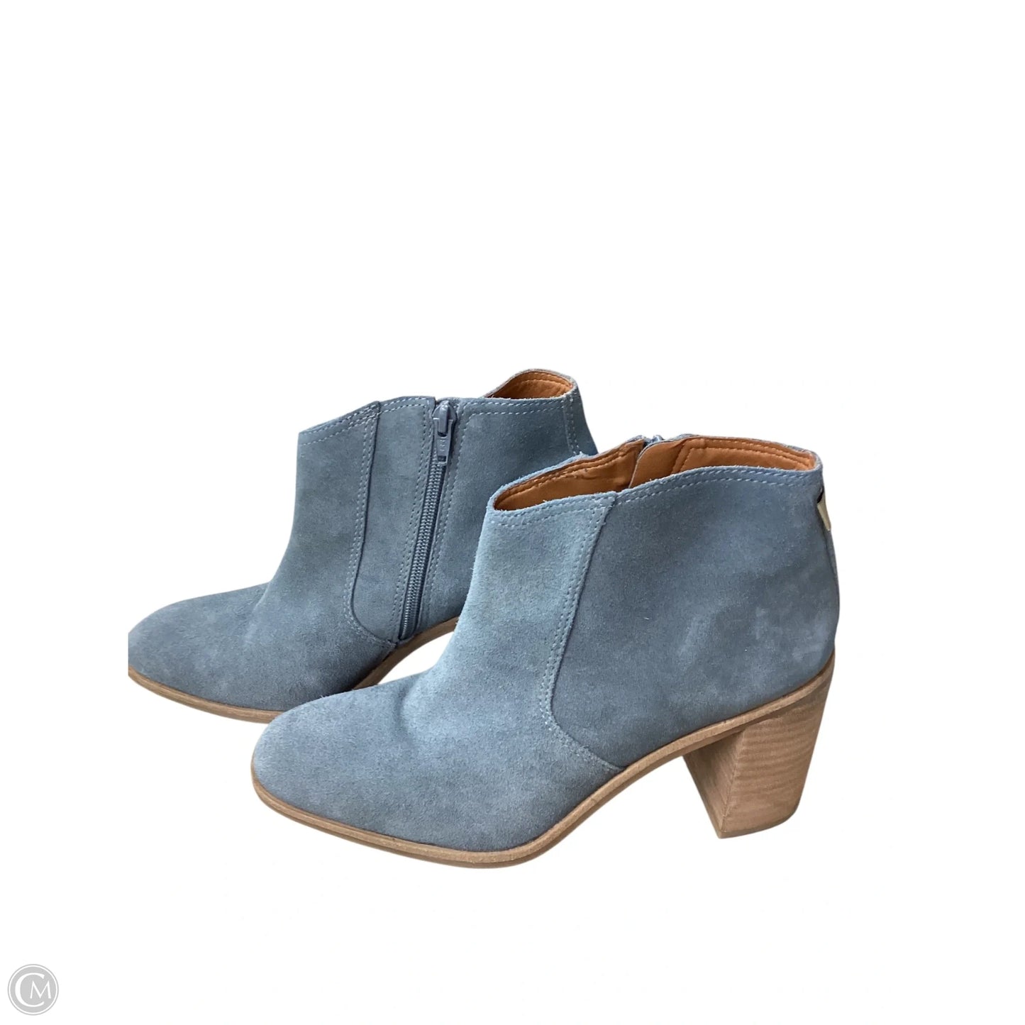 Boots Leather By Lucky Brand In Blue, Size: 9.5