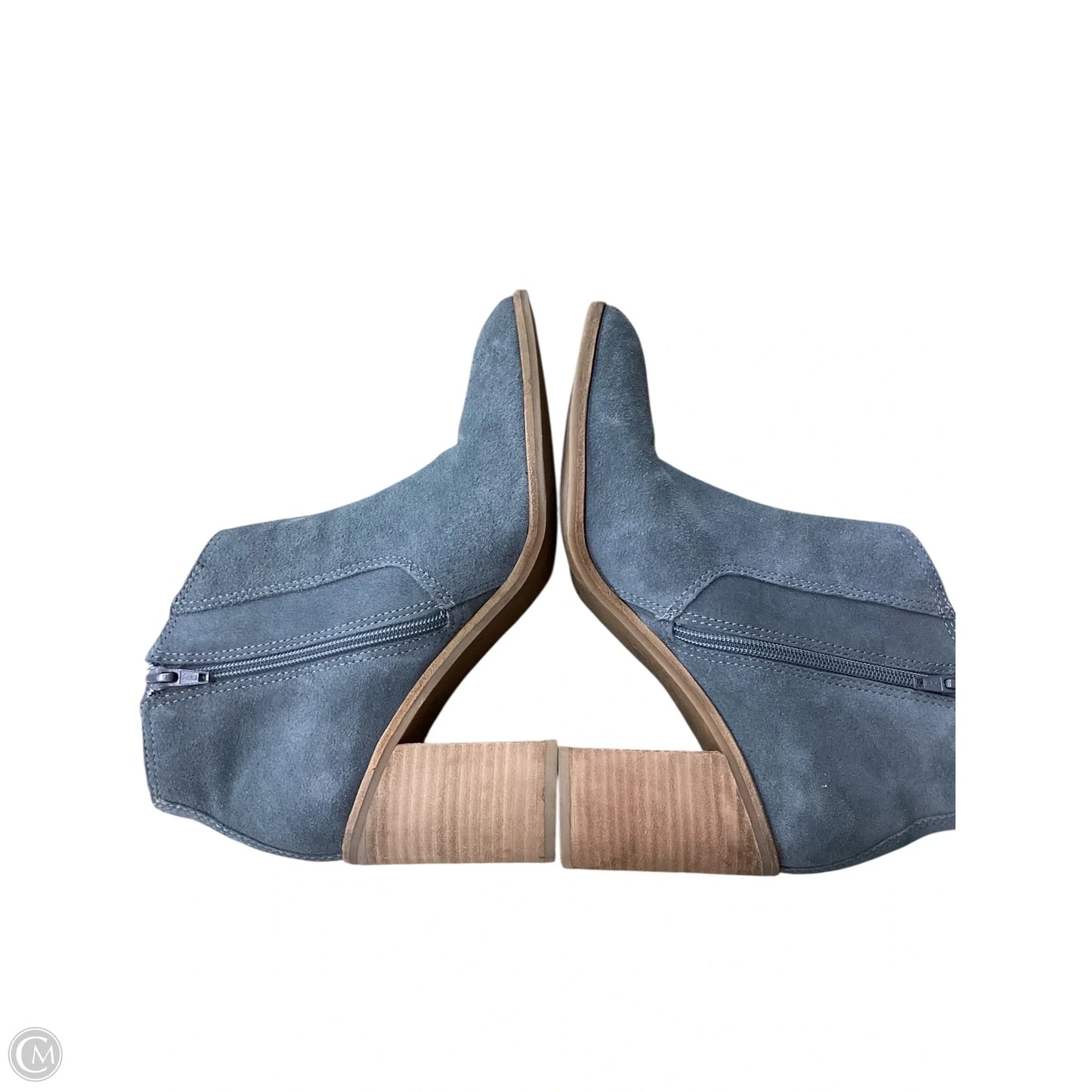 Boots Leather By Lucky Brand In Blue, Size: 9.5