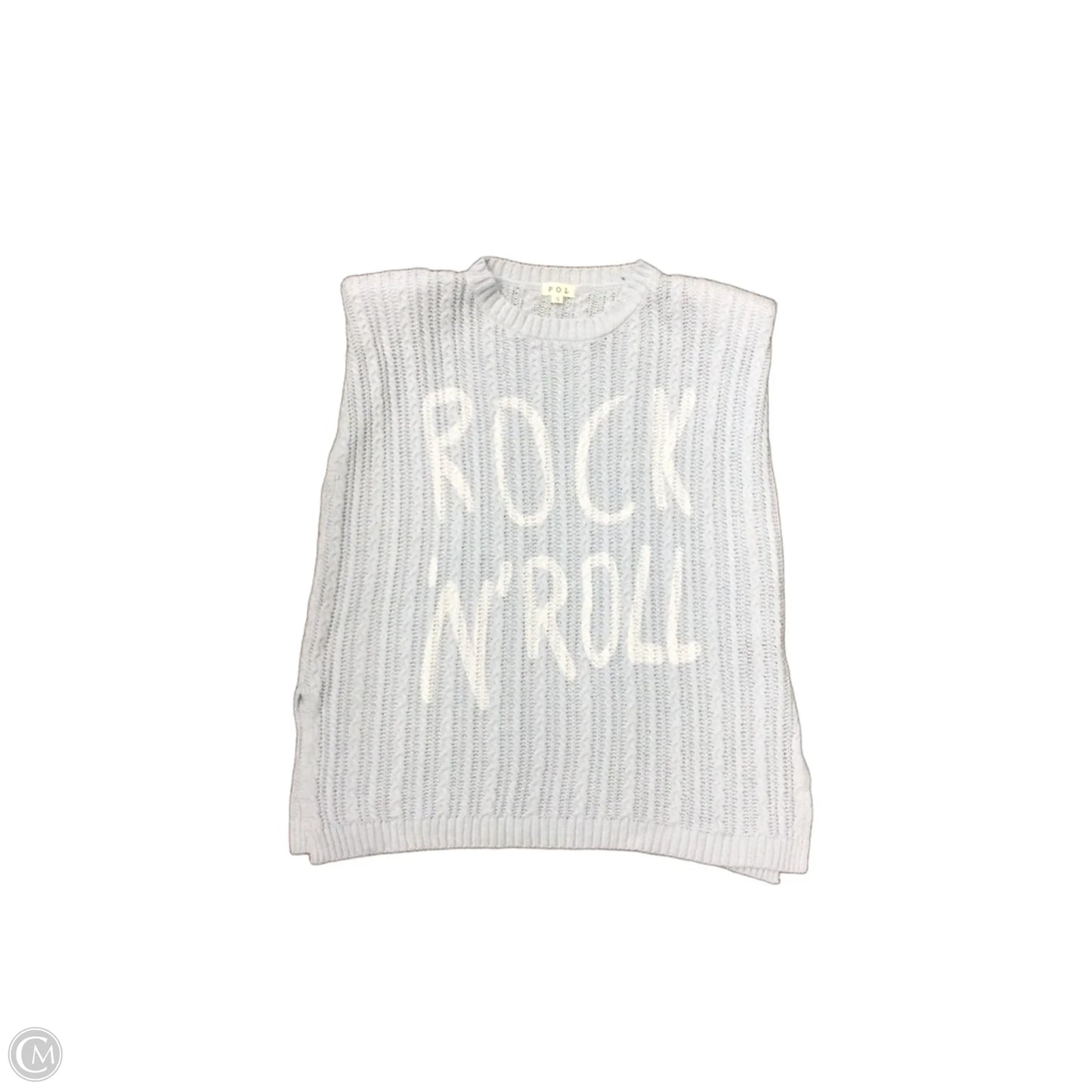 Vest Sweater By Pol In Blue, Size: S