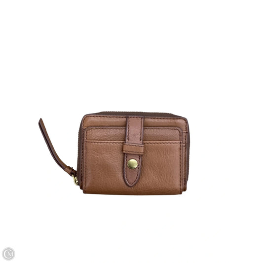 Wallet Leather By Fossil, Size: Small