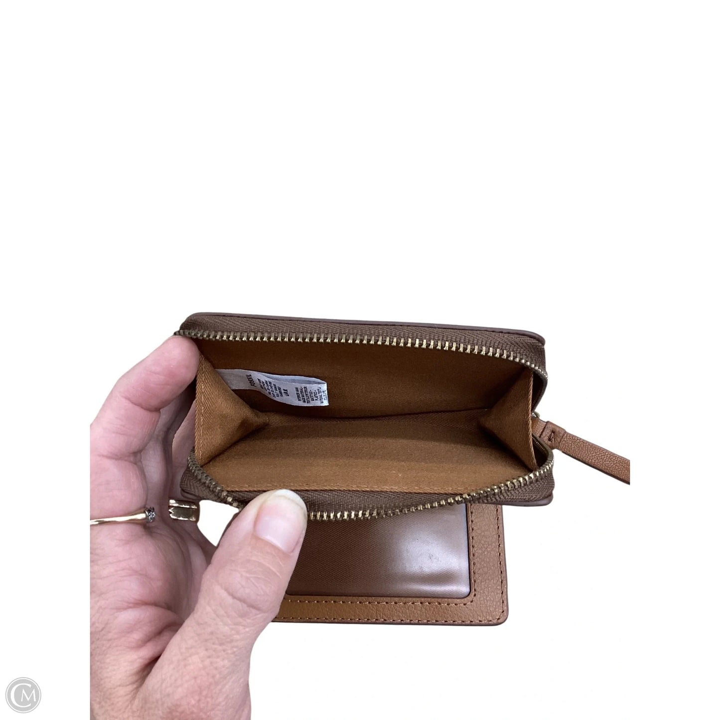 Wallet Leather By Fossil, Size: Small