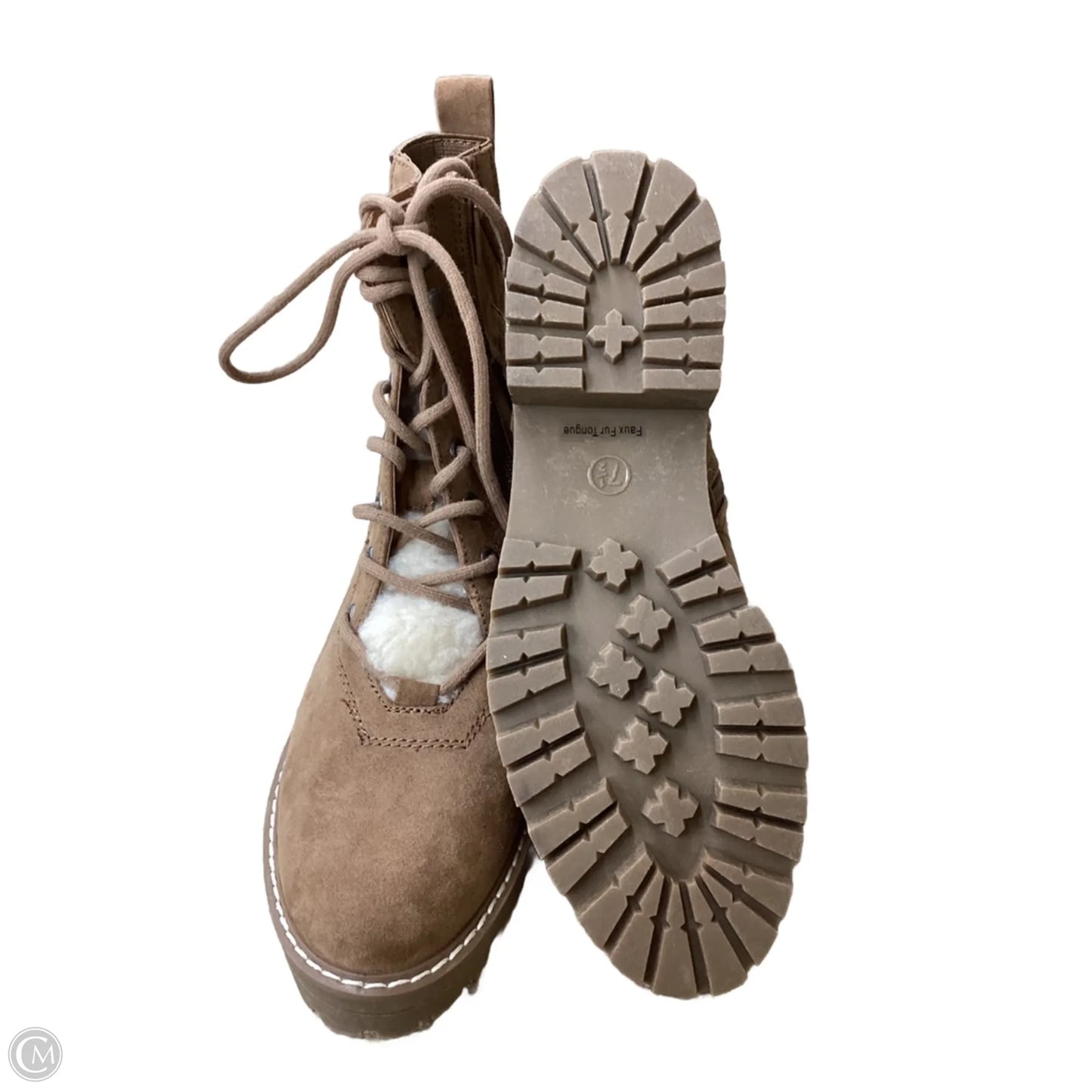 Boots Combat By Universal Thread In Brown, Size: 7.5