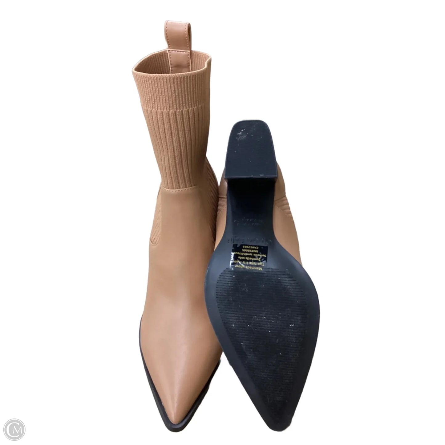 Boots Ankle Heels By Open Edit In Tan, Size: 8