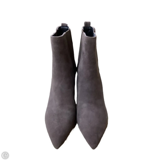 Boots Leather By Calvin Klein In Taupe, Size: 8