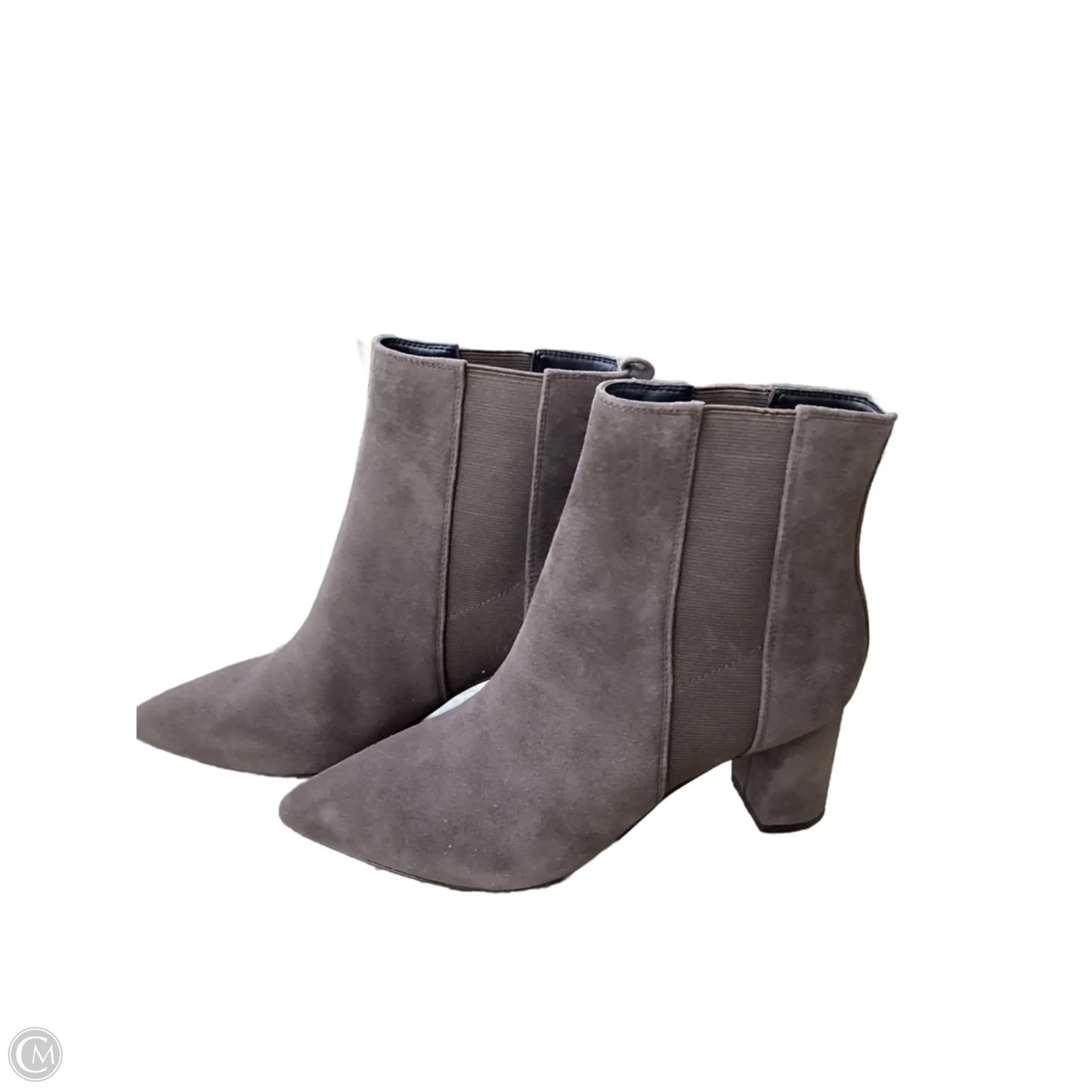 Boots Leather By Calvin Klein In Taupe, Size: 8